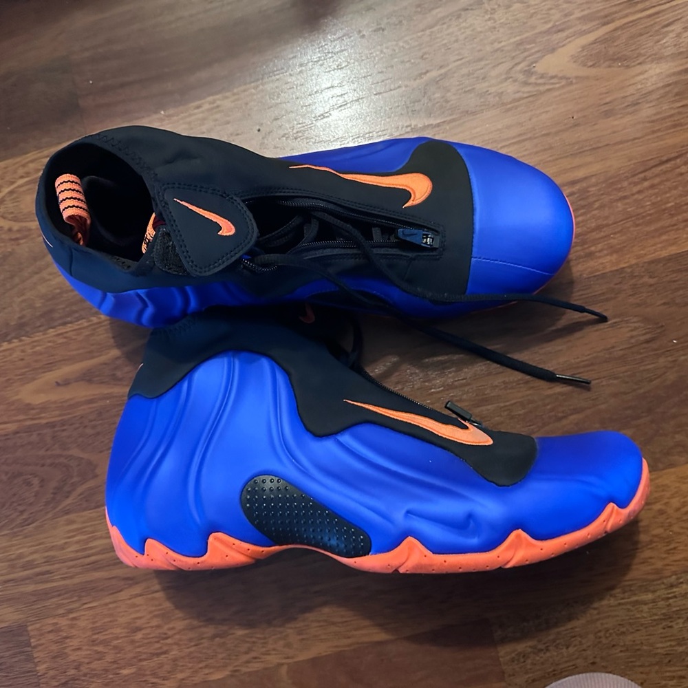 Nike Black and Orange Foamposite Sole